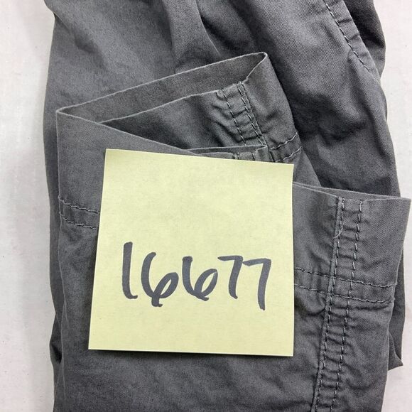 LOFT Womens Cotton Pencil Mini Skirt Gray Casual Zip Up Tie Waist Pockets Size 4 - Picture 10 of 10